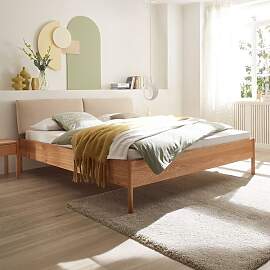 Bett Alea Komfort Wildeiche Massivholz metallfrei