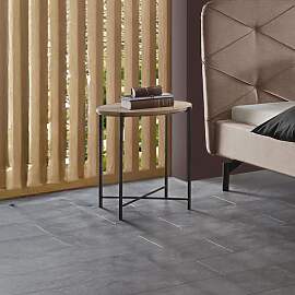 Bett-Beistelltisch Sotello Eiche Massivholz H 52cm