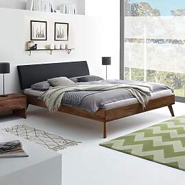 Bett Carman Nussbaum Massivholz
