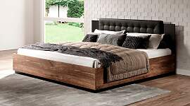 Bett HOME AFFAIRE "Sigma", braun (eiche