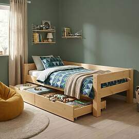 Bett Kids Fantasy Buche Massivholz mit Lattenrost