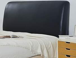 Bett-Kopfteilbezug, wasserdicht, PU-Leder,