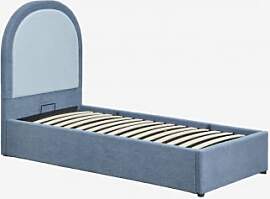 Bett Mit Aufklappbarem Bettkasten Aus Lammfell