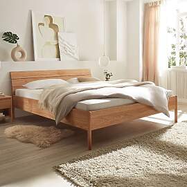 Bett Noan Komfort Wildeiche Massivholz metallfrei