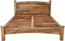 Bett Rami 160x200 aus indischem Sheesham-Massivholz