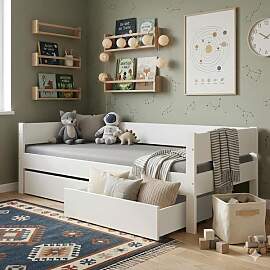 Bett Tacora Buche teilmassiv mit Lattenrost und