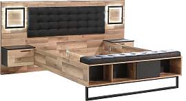 Bettanlage FORTE "Sirius Crown", braun