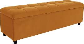Bettbank "Abgesteppt", gold, B:140cm