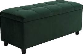 Bettbank "Abgesteppt", grün, B:100cm