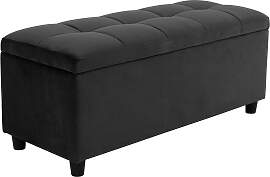 Bettbank "Abgesteppt", schwarz, B:100cm