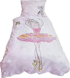 Bettbezug für Kinder, Ballerina, 140 x 200 cm,