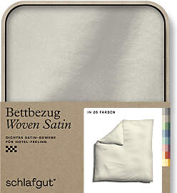 Bettbezug SCHLAFGUT "Woven Satin", gelb