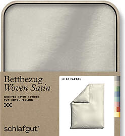 Bettbezug SCHLAFGUT "Woven Satin", gelb
