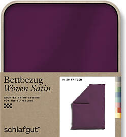 Bettbezug SCHLAFGUT "Woven Satin", lila