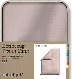 Bettbezug SCHLAFGUT "Woven Satin", lila