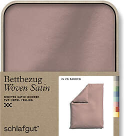 Bettbezug SCHLAFGUT "Woven Satin", lila
