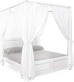 Bettgestell Colette aus Mangoholz, klassisch,