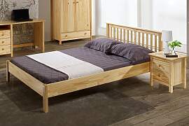 Bettgestell MÖBILIA, beige (natur, natur, natur), 