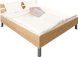 Bettgestell PRIESS "Lindau", braun