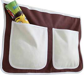 Betttasche "Stofftasche", braun/beige