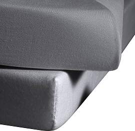 Betttuch FLEURESSE "Colours", grau