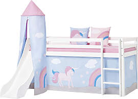Bettturm HOPPEKIDS "«Einhorn»", blau
