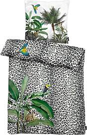 Bettwäsche APELT "Jungle Gots", grün,