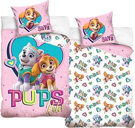 Bettwäsche Bettbezug Paw Patrol 135x200 80x80