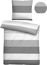 Bettwäsche BIBERNA "Antonia", grau