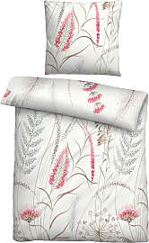 Bettwäsche BIBERNA "Luna", rot (rubin), 