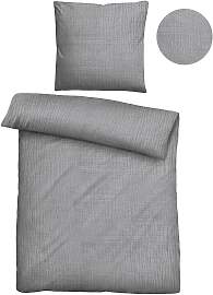 Bettwäsche BIBERNA "Thea", grau