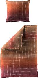 Bettwäsche BIERBAUM "4062", orange,