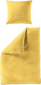 Bettwäsche BIERBAUM "Chic Uni", gelb,