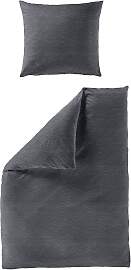 Bettwäsche BIERBAUM "Chic Uni", grau