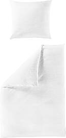 Bettwäsche BIERBAUM "Chic Uni", weiß,