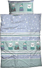 Bettwäsche CASATEX "Nisa", bunt (bleu,