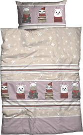 Bettwäsche CASATEX "Nisa", rosa (beige, 