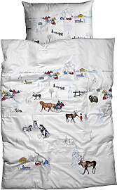 Bettwäsche CASATEX "Scanda", weiß,