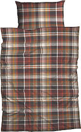 Bettwäsche CASATEX "Silan", braun