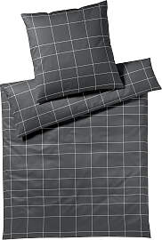 Bettwäsche ELEGANTE "Cross", grau