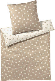 Bettwäsche ELEGANTE "Paws", natur,