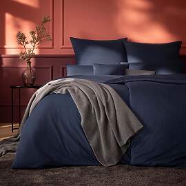 Bettwäsche ESTELLA "Takoma", indigo,