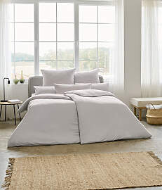 Bettwäsche ESTELLA "TAKOMA", silber,