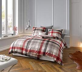 Bettwäsche FLEURESSE "Lech 3742", rot