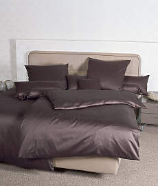 Bettwäsche JANINE "Colors", braun, B/L: 