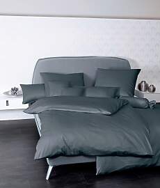 Bettwäsche JANINE "Colors", grau