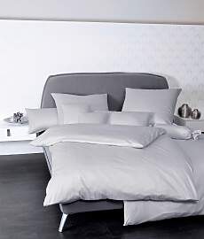 Bettwäsche JANINE "Colors", grau
