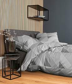 Bettwäsche JANINE "J. D.", grau, B/L: