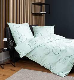 Bettwäsche JANINE "J. D.", mint salbei, 