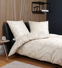 Bettwäsche JANINE "J. D.", naturell,